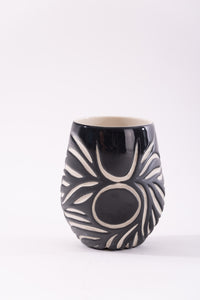 Black and White wine Cup